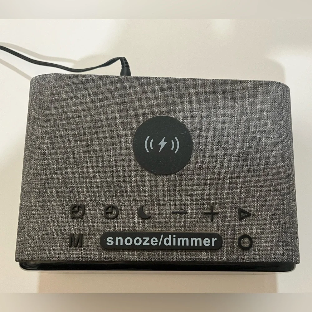 Clock with Wireless Charging Bluetooth Speaker
